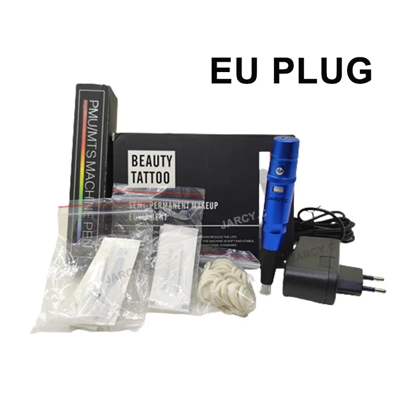 Permanent Makeup Tattoo Pen Machine - Eyebrow and Lip Microblading Tattoo Gun for PMU Beginners