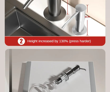 Kitchen Sink Soap Dispenser — Detergent & Hand Soap Presser, Extender Pump for Kitchen Accessories