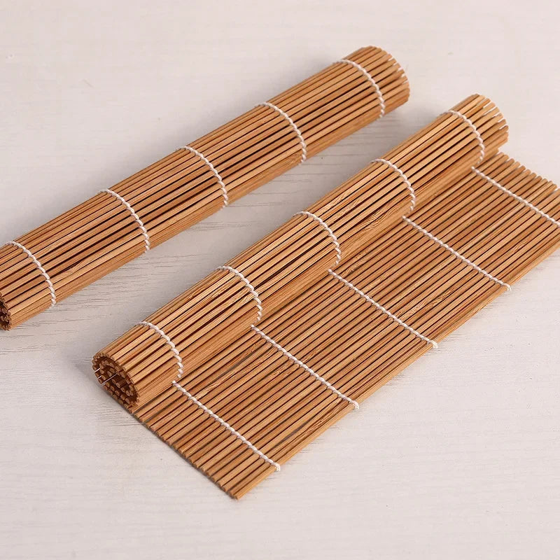 13-Piece DIY Bamboo Sushi Maker Set - Sushi Making Kits with Rice Roll Cooking Tools, Chopsticks, Spoon, Sushi Blade, and Curtain