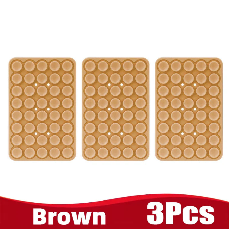 Silicone Suction Cup Phone Holder – Double-Sided, Anti-Slip Mobile Mount, Detachable Rubber Pad for Smartphones