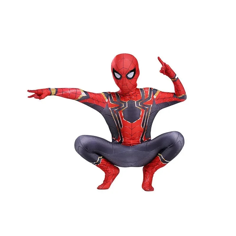 Spiderman Cosplay Costume – Adult & Kids Carnival Party Bodysuit, Movie Fan Cosplay Outfit for Boys & Girls