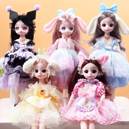 30cm 1/6 BJD Princess Doll – 23-Joint Movable Girl Doll with Clothes, Birthday Gift Toy