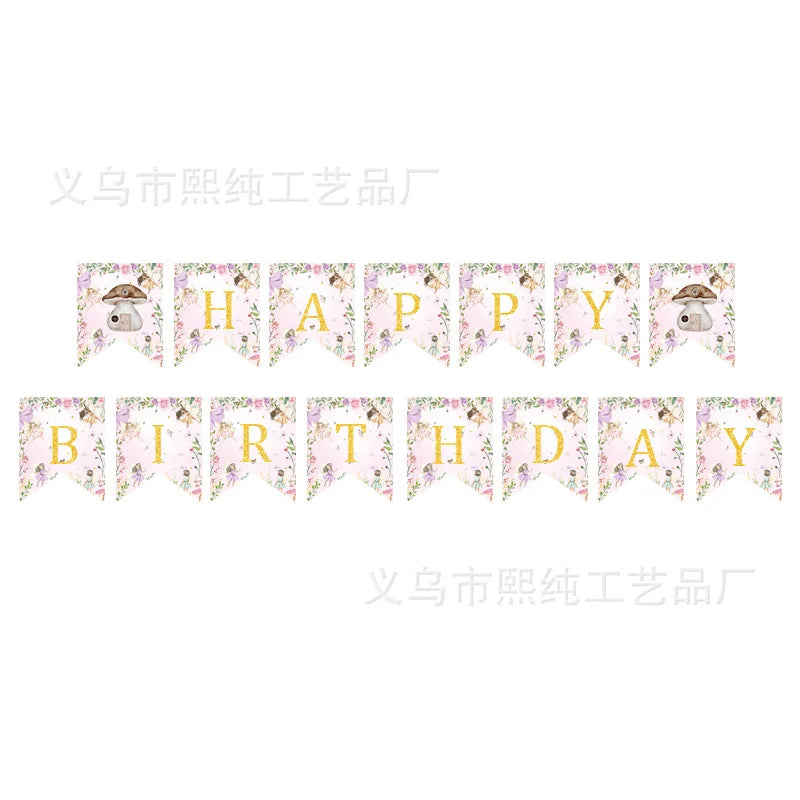 Pink Butterfly Fairy Party Tableware Set – Disposable Plates, Cups & Napkins for Birthday, Wedding & Baby Shower Decor