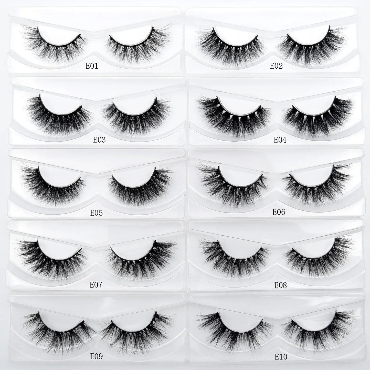 Visofree 3D Mink Eyelashes – 30/40/100 Pairs Handmade Full Strip Lashes with Tray, Cruelty-Free False Lashes for Makeup