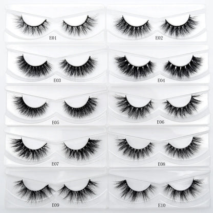 Visofree 3D Mink Eyelashes – 30/40/100 Pairs Handmade Full Strip Lashes with Tray, Cruelty-Free False Lashes for Makeup