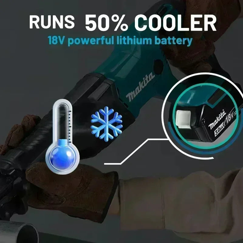 Genuine Makita 18V Battery – 6Ah/5Ah/3Ah Rechargeable for Drill DGA404, DDF487, DTW700, DTD173, HR410D, DJV182, LXT400
