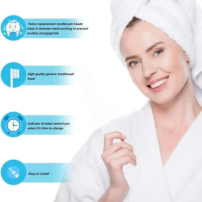 Replacement Brush Heads for Oral-B io2-io10 & Cross Action Electric Toothbrush – Compatible Nozzles