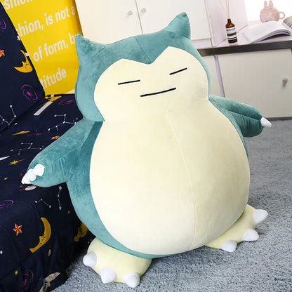30/50cm Pokémon Snorlax Plush Toy — Soft Anime Stuffed Doll, Cartoon Monster Elf, Birthday Gift for Girls