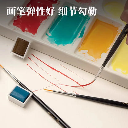 1/2/3/5PCS Rigger Artist Paint Brushes – Extra Long Fine Point Liner Brushes for Scale Models, Nail Art, Acrylic, Oil & Watercolor