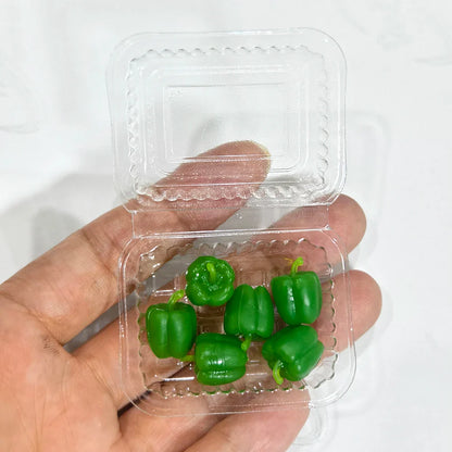Miniature Dollhouse Food Set – Simulated Fruits & Vegetables for BJD & Blythe Dolls (Grape, Meat, Orange, Radish)