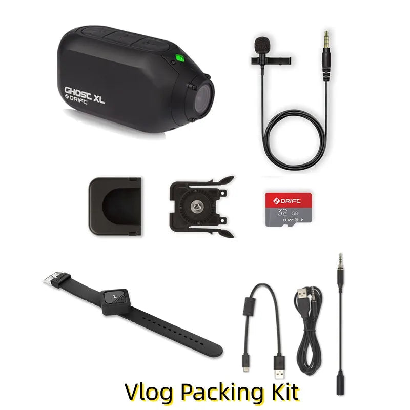 Drift Ghost XL Sport Action Camera - Waterproof 1080P Live Stream Vlog, Motorcycle, Bike & Helmet Cam with WiFi