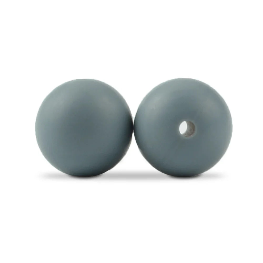 LOFCA Silicone Round Beads 20pcs - 9/12/15mm DIY Jewelry Making Beads for Bracelets, Keychains & Necklaces