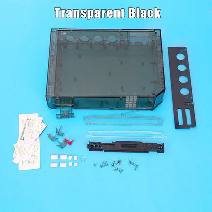 11 Colors Replacement Full Case Cover for Wii Game Console – Black, White, Blue, Transparent Housing Shell with Buttons & Retail Packing