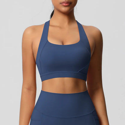 Women Fitness Yoga Sports Bra – Sexy Push Up Beauty Back Crop Top for Running, Workout & Active Wear