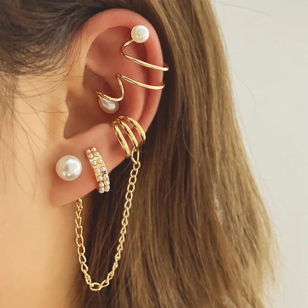 Delicate Tassel Clip-On Earrings – No-Piercing Ear Cuffs for Women, Fashion Jewelry Gifts