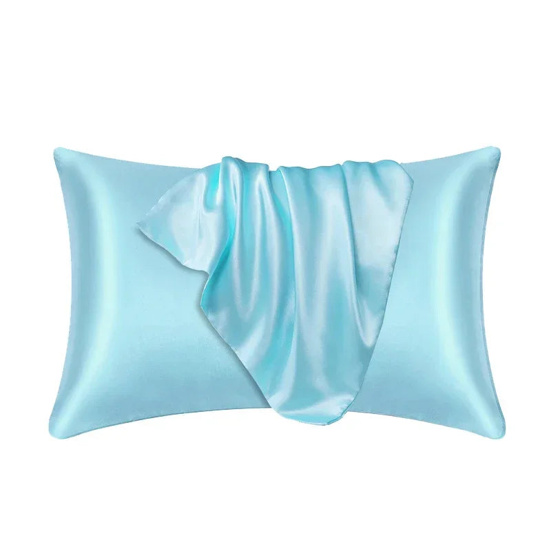 100% Natural Mulberry Silk Pillowcase - Real Silk Hair & Skin Care Bedding Cover with Custom Size Options