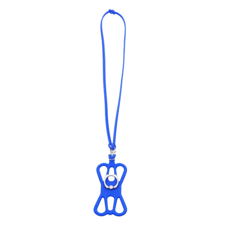 Universal Silicone Phone Lanyard — Sports Strap, Ring Holder, Neck Sling Rope & Mobile Phone Chain