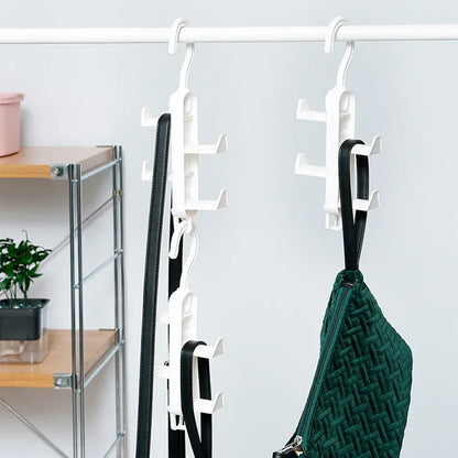 Multifunctional Wardrobe Bag & Clothes Rack – Traceless Hanging Hook for Hats, Bags, and Doors, No Drilling Needed