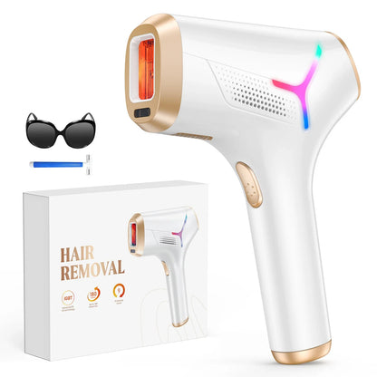 990,000 Flashes IPL Laser Hair Removal Device — Painless Permanent Hair Removal for Body, Bikini & Face