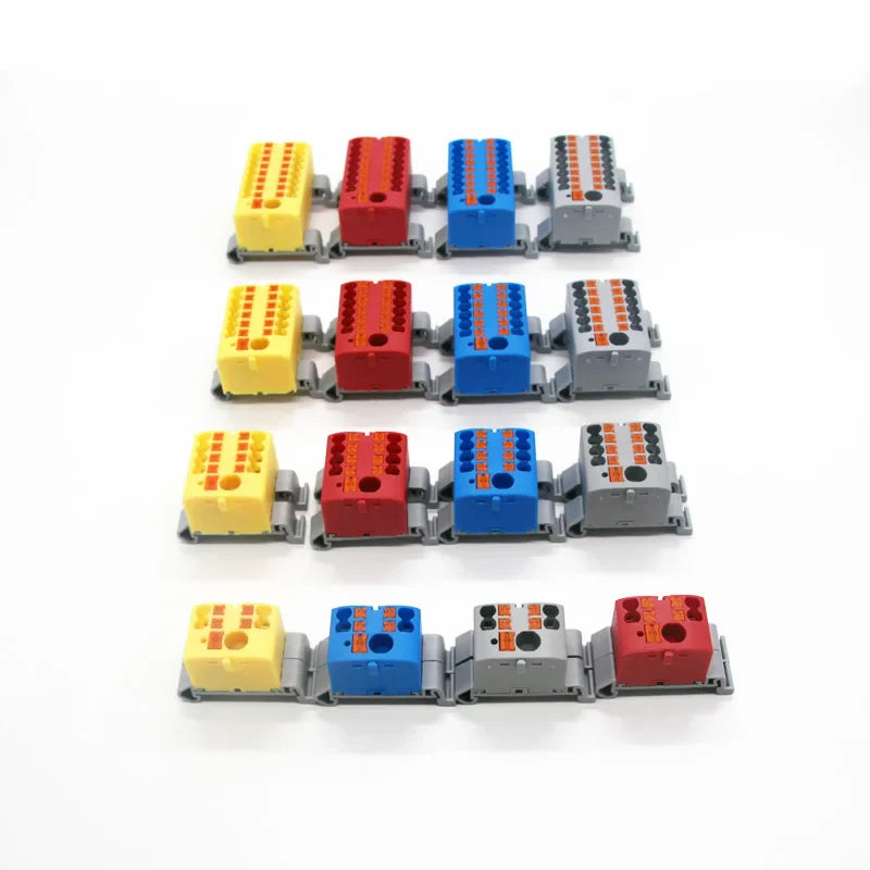 Push-In Modular Wire Connector Terminal Block – Compact 1-In Multiple-Out Splicing Lighting Connector, 225 Series (1Pc)