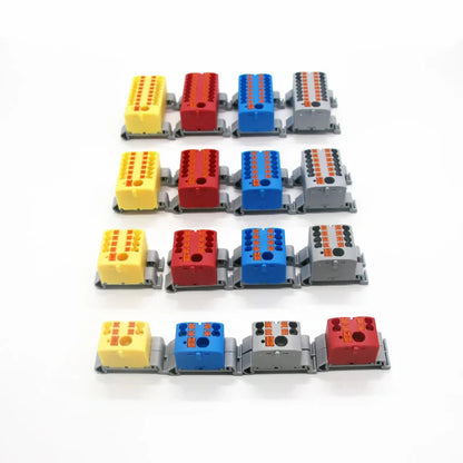 Push-In Modular Wire Connector Terminal Block – Compact 1-In Multiple-Out Splicing Lighting Connector, 225 Series (1Pc)