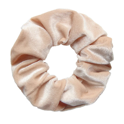 Vintage Velvet Hair Scrunchies for Women & Girls – Solid Color Ponytail Holder Elastic Hair Bands, Soft Fashion Hair Ties Accessories