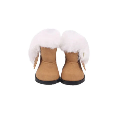 5CM Doll High-Top Boots – PU Shoes for 14.5" American & Paola Reina Dolls, 1/6 BJD Blythe & EXO Doll Accessories