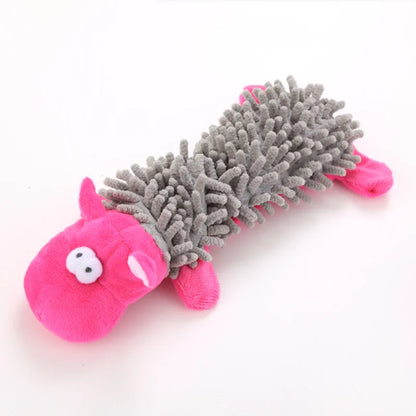 Plush Squeaky Dog Toy - Cute Donkey Teething & Interactive Training Toy for Small Dogs