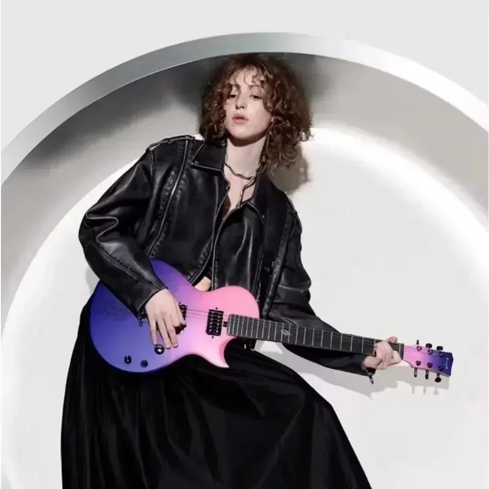 ENYA Nova Go Sonic Carbon Fiber Electric Guitar - Lightweight, Durable, with Bag, Ideal for Beginner Adults