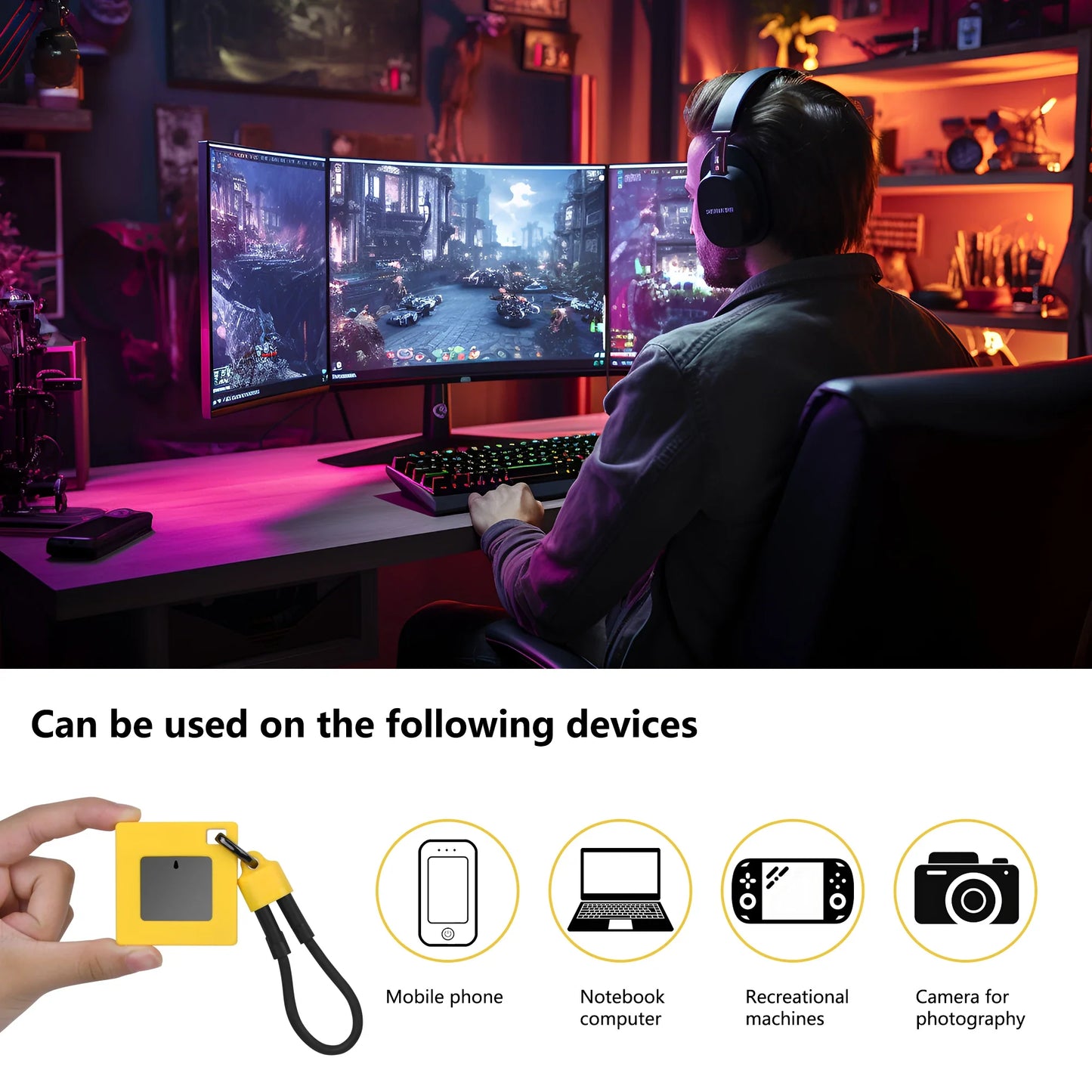 Magnetic Mini M.2 NVMe 2230 SSD Enclosure — Type-C USB 3.2 Gen 2 10Gbps Case for 2TB PCIe Solid State Drive