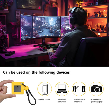 Magnetic Mini M.2 NVMe 2230 SSD Enclosure — Type-C USB 3.2 Gen 2 10Gbps Case for 2TB PCIe Solid State Drive