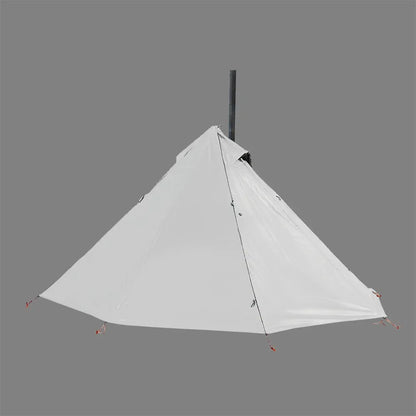 Camping Hot Tent with Chimney Window – Ultralight Tipi Teepee Pyramid Tent, Double Layer Bushcraft Shelter for 1 Person