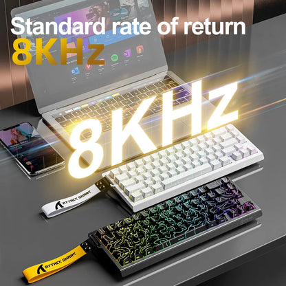 ATTACK SHARK X68HE Magnetic Gaming Keyboard - X68 Pro Rapid Trigger 8000Hz Mechanical Keyboard