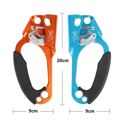 Outdoor Rock Climbing Hand Ascender – Left & Right Hand SRT Rope Ascend Device Mountaineering Tool
