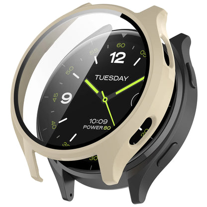 Xiaomi Watch 2 Screen Protector Case – All-Around Hard PC Bumper with Tempered Glass Protective Cover Accessories for Smartwatch