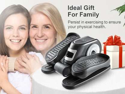 Under Desk Elliptical Machine – Leg Exerciser with Remote Control & 12 Speeds, Quiet Elliptical Trainer