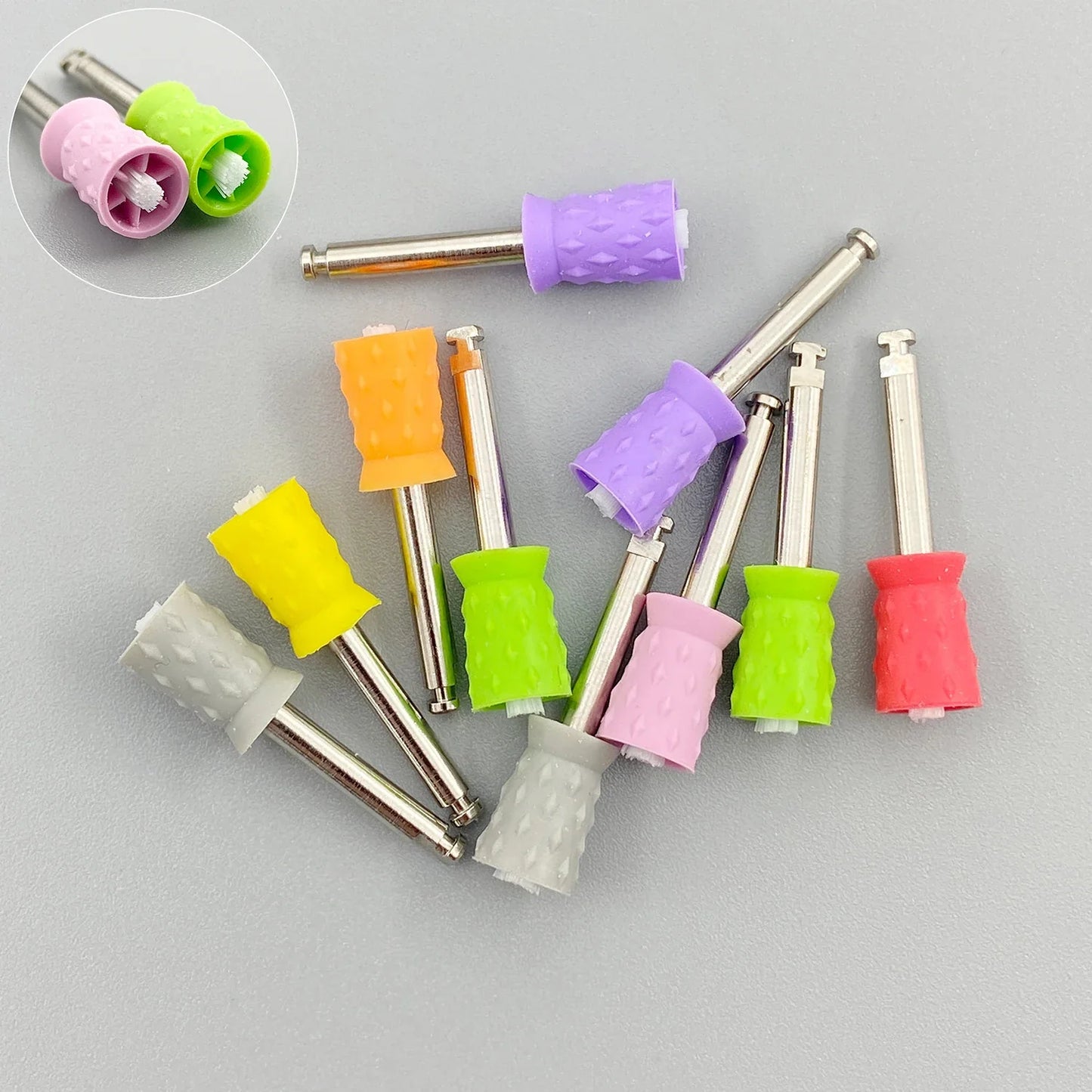 WELLCK Dental Silicone Grinding Heads – 12/10pcs Teeth Polisher for Low-Speed Dental Tools & Lab Use