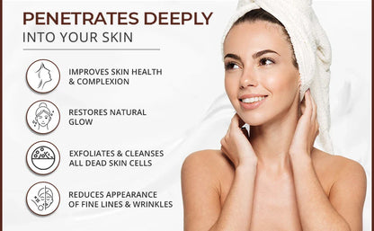 500ml Whitening Body Lotion with Alpha Hydroxy Acids, Vitamin C & E – Fast Moisturizing & Lightening Cream for Skin Brightening