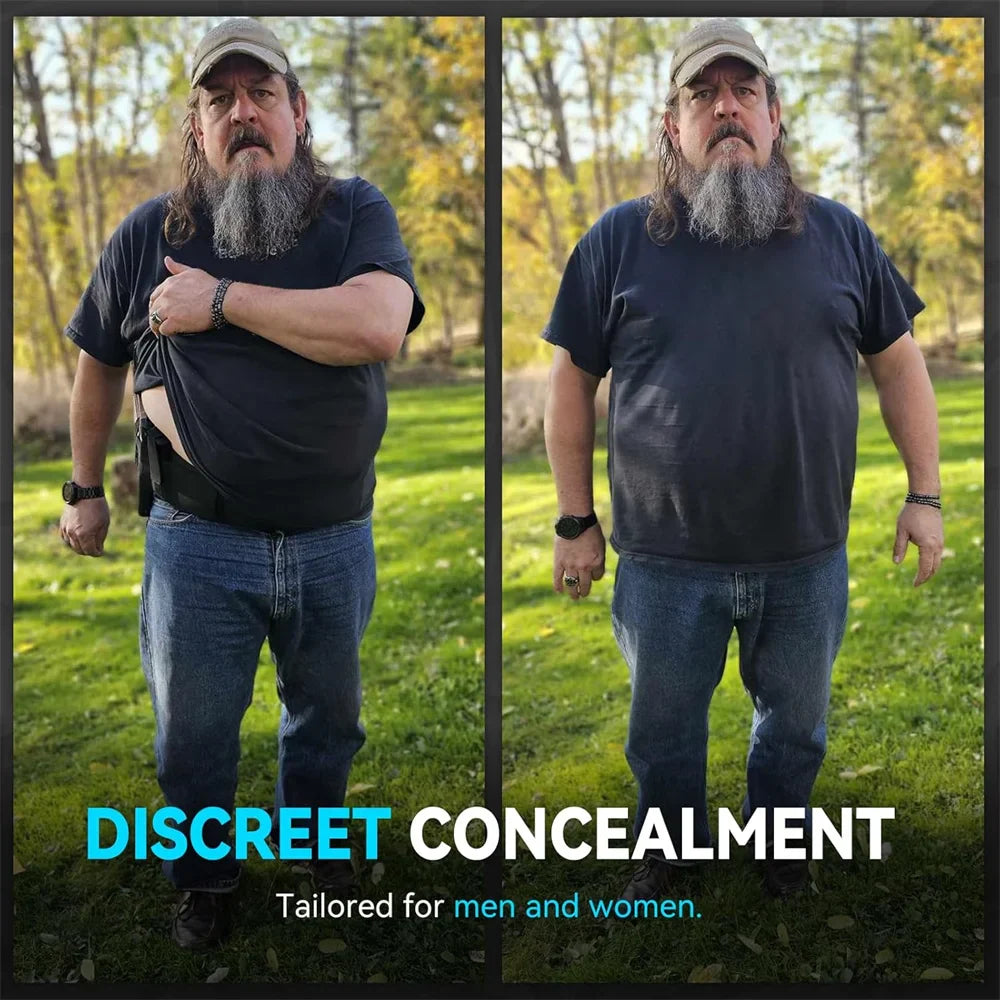 Belly Band Gun Holster - Concealed Carry Waist Pistol Holster for Hunting, Fitness & Self-Defense