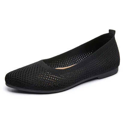 2025 Women’s Spring Breathable Mesh Flats – Comfortable Slip-On Casual Loafers with Lightweight Soft Sole