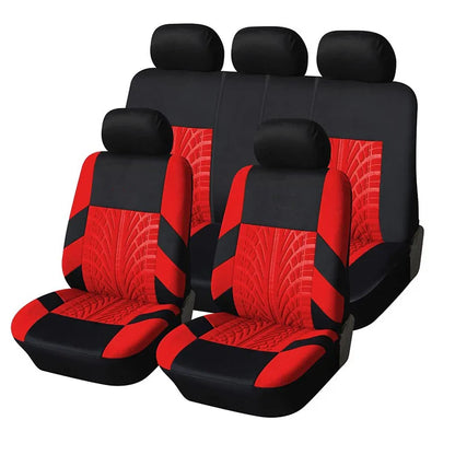 Customizable Four Seasons Universal Polyester Full Set Car Seat Covers – All-Season Automotive Interior Protection for Cars, SUVs & Vans