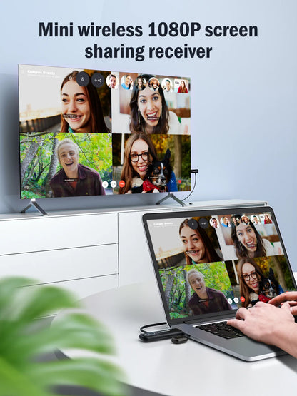 Lemorele 1080P HDMI Wireless Transmitter & Receiver - Video Extender Kit for Laptop, TV, Projector, Monitor