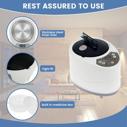 3L Sauna Steamer Machine – 1000W US Steam Pot Generator with Safety Protection for Bath Tub & Sauna Room