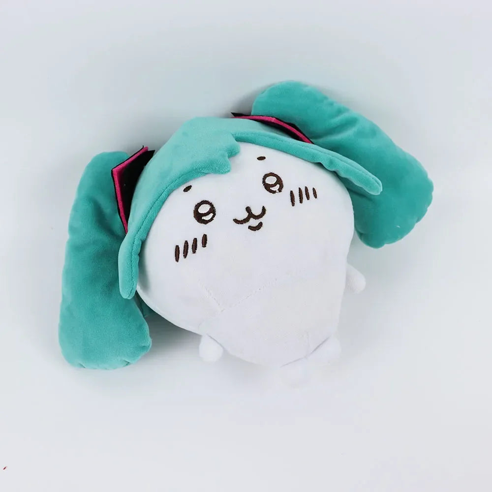 Cartoon Fit Hatsune & Chiikawa USAGI Plush Doll – Kawaii Bag Pendant Toy for Girls’ Holiday Gift