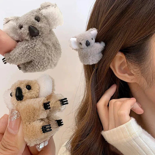 Koala Bear Hair Clips – Animal Hair Claw Clip & Barrettes for Cute Hair Decoration and Accessories