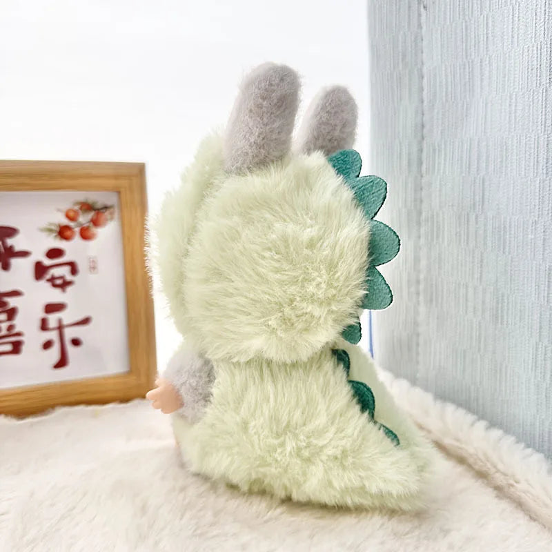 Cute Cartoon Green Dinosaur Outfit for Labubu Plush – Style Shark Macaron Clothes & Accessories