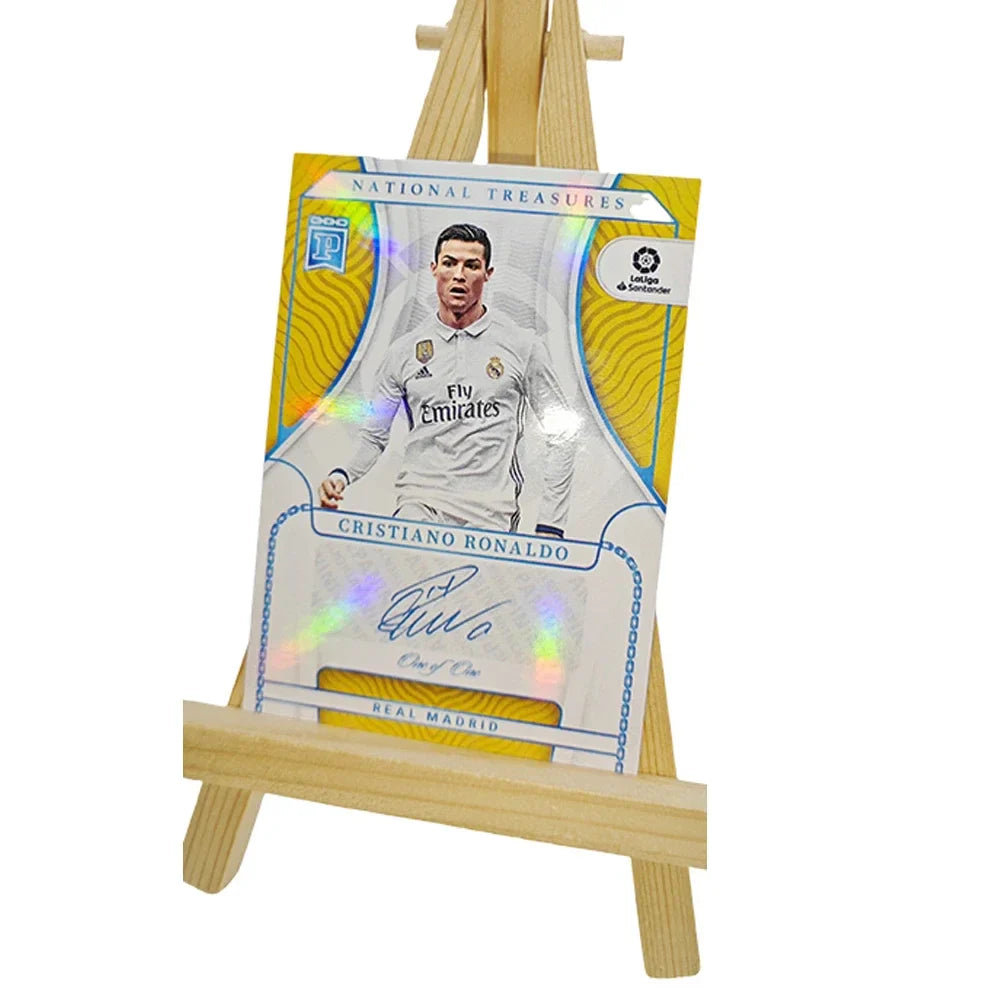 Panini DIY Star Football Card – Messi & Ronaldo Collectible, Homemade Gift for Christmas & Birthday
