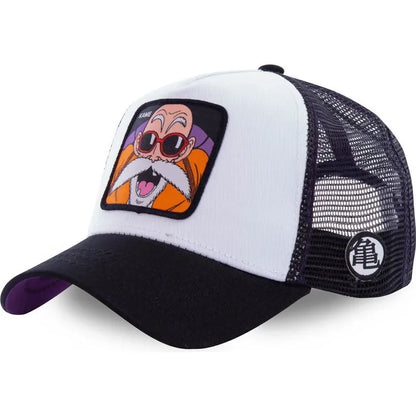 Dragon Ball Son Goku Cap - Embroidered Hip Hop Trucker Mesh Hat Adjustable Summer Travel Sun Visor for Men