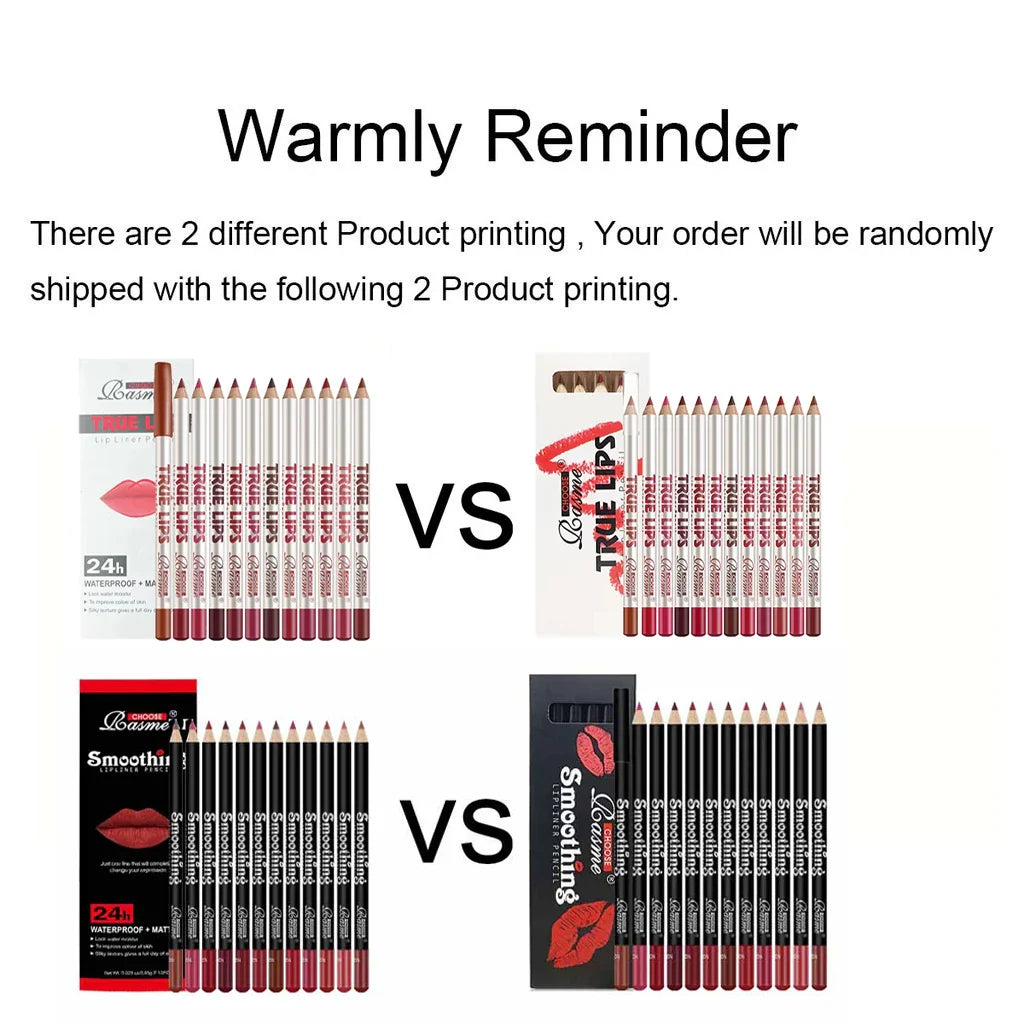 12-Piece Long-Lasting Lipstick Set with Lip Liner & Matte Lip Gloss — Professional Makeup Gift for Women