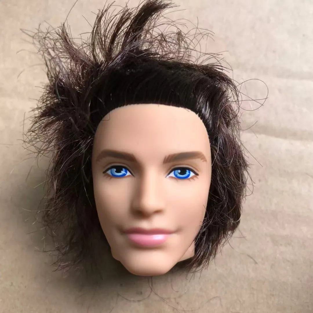1/6 Male Doll Heads – DIY Ken Doll Parts for Beige Skin Dolls Accessories